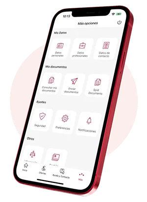 Gestiona de manera fácil tu financiación, desde cualquier lugar y de manera fácil a través de nuestra app